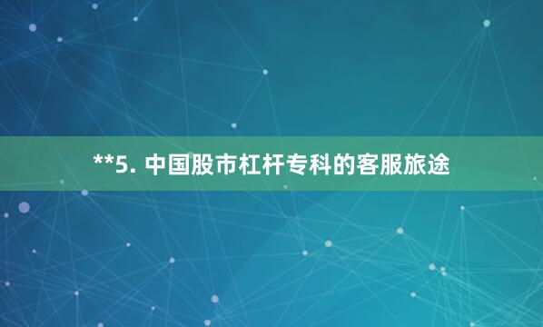 **5. 中国股市杠杆专科的客服旅途